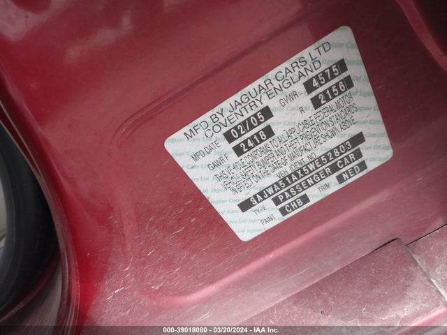 2005 JAGUAR X-TYPE SAJWA51AX5WE52803 Photo 8