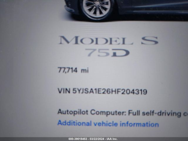 5YJSA1E26HF204319 Tesla Model S 100d/60d/75d/90d/p100d