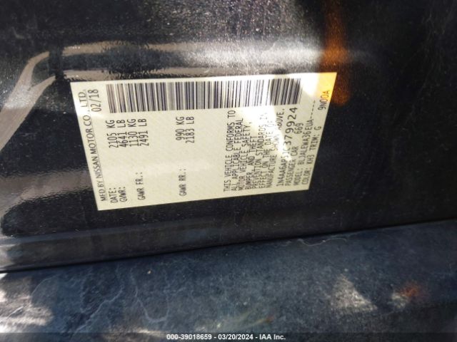 1N4AA6AP5JC379924 Nissan Maxima 3.5 Sl