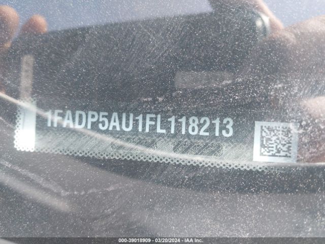 1FADP5AU1FL118213 Ford C-max Hybrid Se