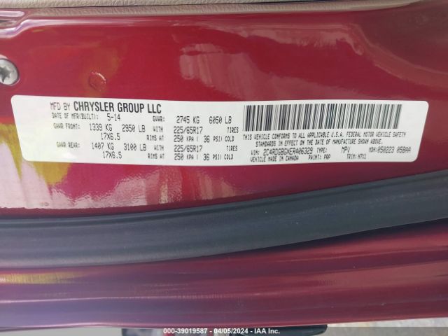 2C4RDGBGXER406329 Dodge Grand Caravan American Value Pkg