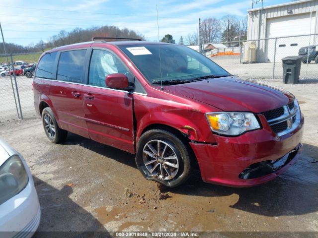 Продаж на аукціоні авто 2017 Dodge Grand Caravan Sxt, vin: 2C4RDGCG4HR847862, номер лоту: 39019849