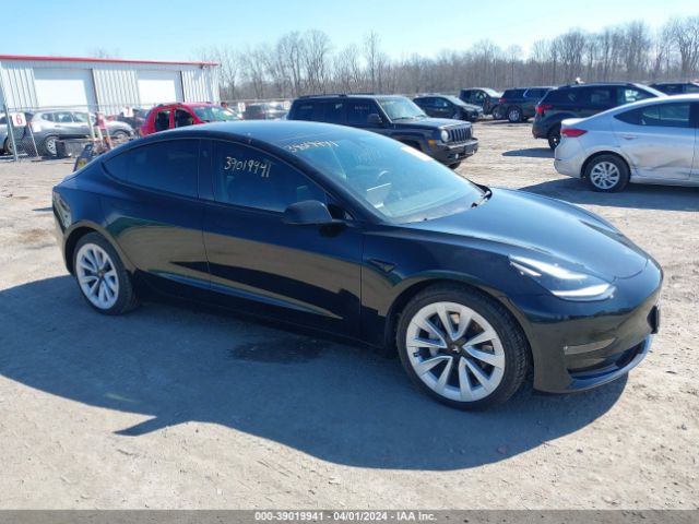 Auction sale of the 2022 Tesla Model 3 Long Range Dual Motor All-wheel Drive, vin: 5YJ3E1EB7NF189799, lot number: 39019941