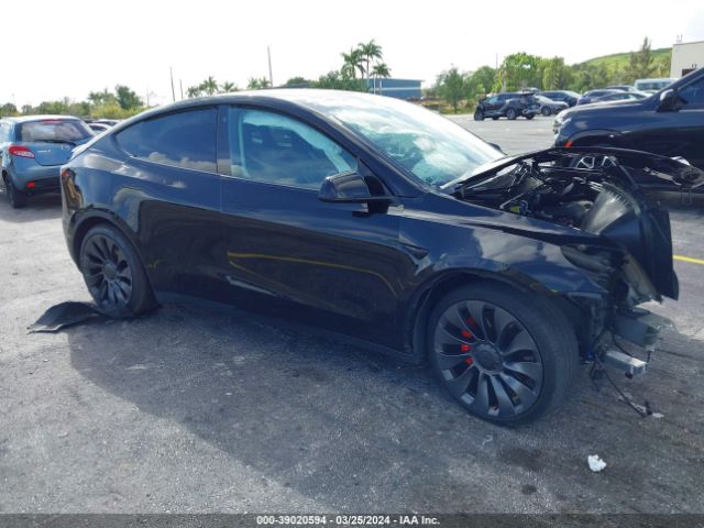 Продаж на аукціоні авто 2021 Tesla Model Y Performance Dual Motor All-wheel Drive, vin: 5YJYGDEF2MF268882, номер лоту: 39020594