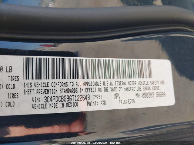 Dodge Journey Sxt 2016 3C4PDCBG9GT122643 Image 9