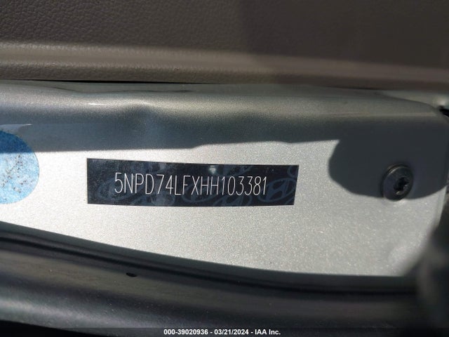 Hyundai ELANTRA SE 2017 5NPD74LFXHH103381 Image 9