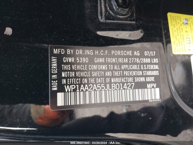 2018 PORSCHE MACAN WP1AA2A55JLB01427 Photo 8