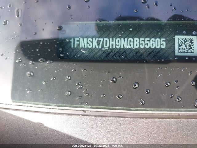 Ford EXPLORER XLT 2022 1FMSK7DH9NGB55605 Image 9