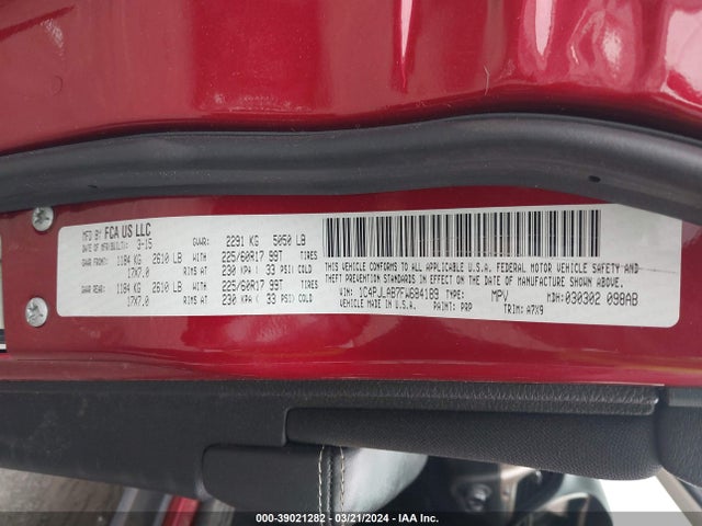 Jeep Cherokee Sport 2015 1C4PJLAB7FW684189 Image 9