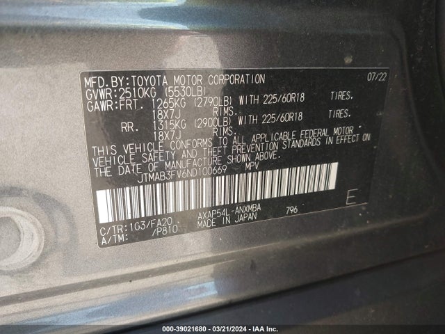 Toyota Rav4 Prime Se 2022 JTMAB3FV6ND100669 Image 9