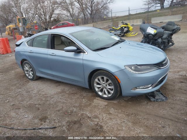 Auction sale of the 2015 Chrysler 200 C, vin: 1C3CCCCB0FN742496, lot number: 39021770