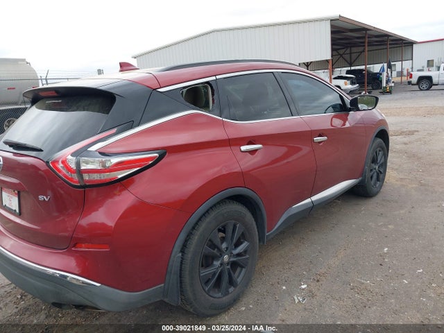Nissan MURANO SV 2017 5N1AZ2MG2HN170156 Image 4