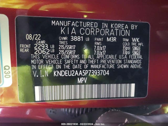 KIA SELTOS S 2023 KNDEU2AA5P7393704 Image 9