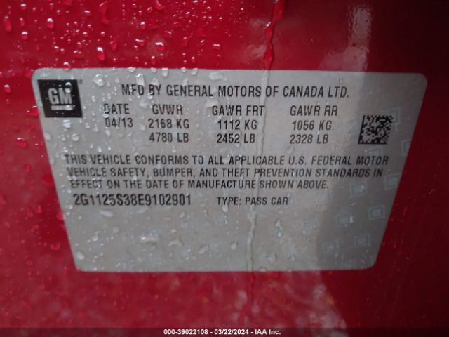 2G1125S38E9102901 Chevrolet Impala 2lt