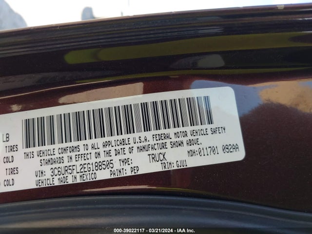 3C6UR5FL2EG188505 RAM 2500 Laramie