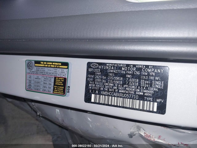 Hyundai Kona Sel 2024 KM8HCCABXRU057710 Image 9