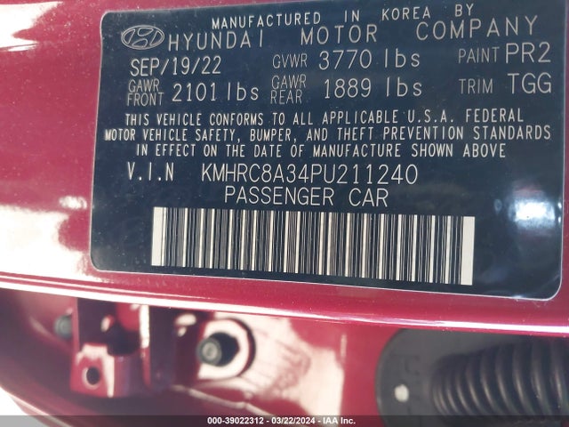 Hyundai Venue Sel 2023 KMHRC8A34PU211240 Image 9