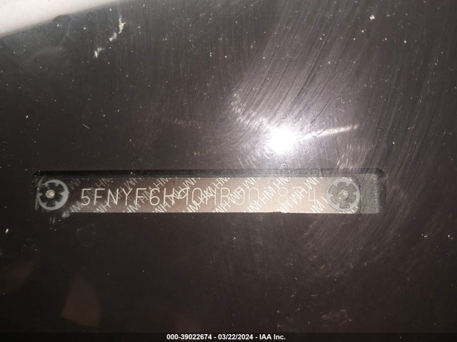 Honda Pilot Touring 2017 5FNYF6H90HB007874 Image 9