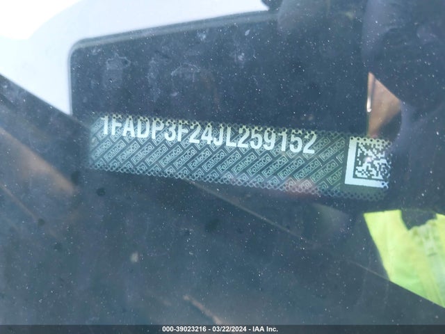 Ford FOCUS SE 2018 1FADP3F24JL259152 Image 9