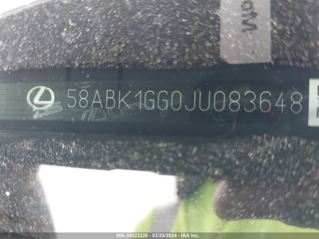 58ABK1GG0JU083648 Lexus ES 350