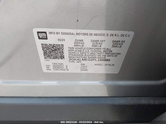GMC Terrain Fwd Sle 2023 3GKALMEG2PL188885 Image 9
