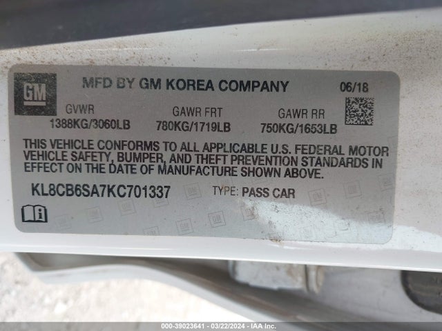 Chevrolet Spark Ls Cvt 2019 KL8CB6SA7KC701337 Image 9