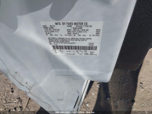 Ford F-150 Stx 2014 1FTFX1EF2EFD02791 Image 9