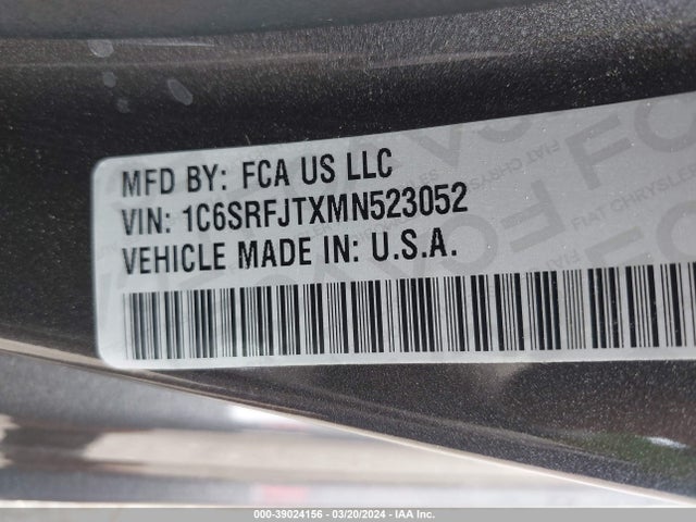 RAM 1500 Laramie  4x4 5'7 Box 2021 1C6SRFJTXMN523052 Image 9