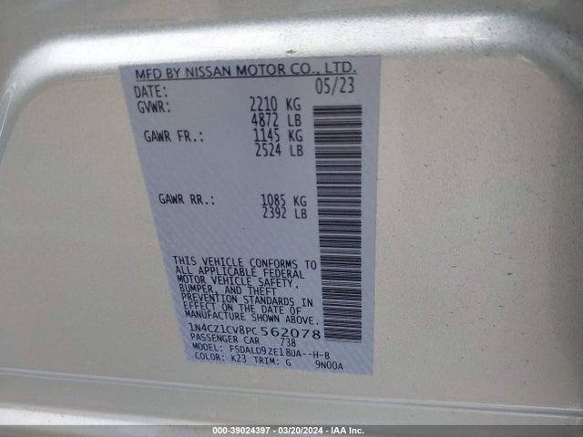 Nissan Leaf Sv Plus 60 Kwh 2023 1N4CZ1CV8PC562078 Image 9