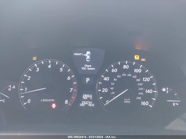 Aukcja sprzedaży 2008 Lexus Ls 460, vin: JTHBL46F985059693, numer aukcji: 39024414