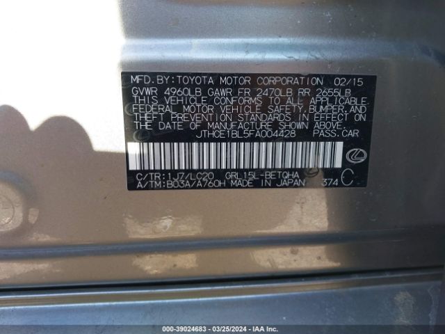 JTHCE1BL5FA004428 Lexus GS 350