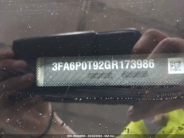 Ford FUSION SE 2016 3FA6P0T92GR173986 Image 9