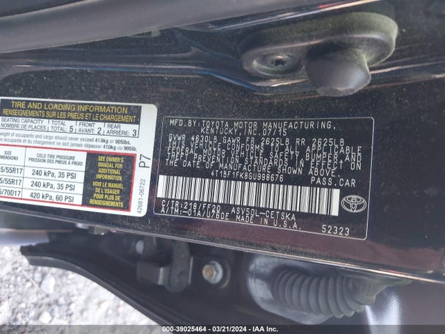 Toyota CAMRY SE 2016 4T1BF1FK8GU998676 Image 9