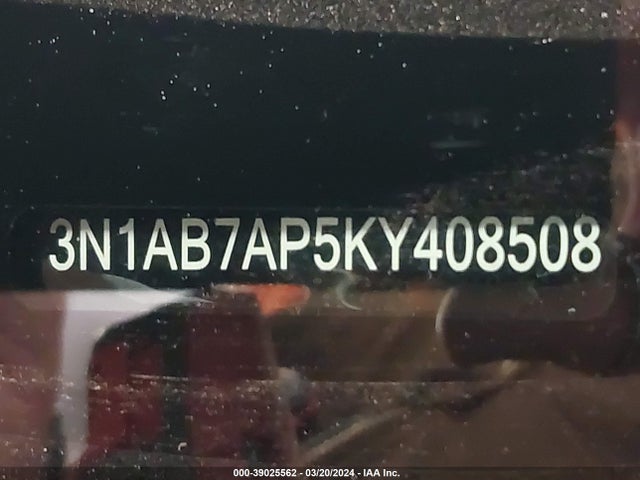 Nissan SENTRA SV 2019 3N1AB7AP5KY408508 Image 9