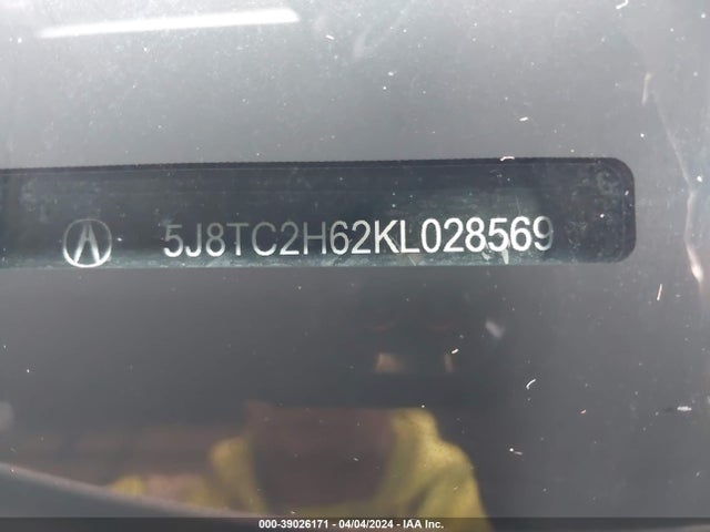 5J8TC2H63KL025258 Acura Rdx A-spec Package