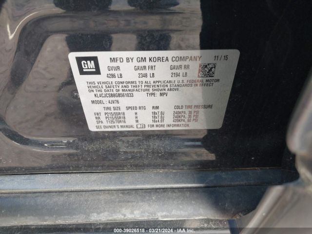 KL4CJCSB8GB561033 Buick Encore Leather