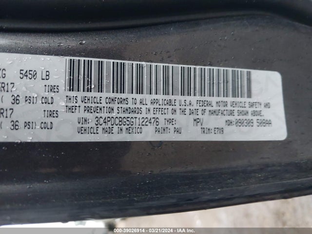 Dodge Journey Sxt 2016 3C4PDCBG5GT122476 Image 9
