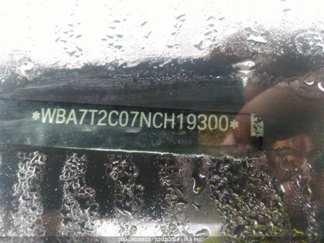 WBA7T2C07NCH19300 BMW 740 I