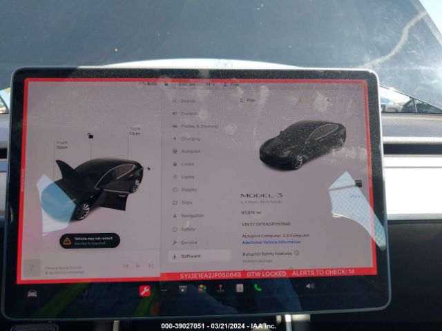 5YJ3E1EA2JF050648 Tesla Model 3 Long Range/mid Range