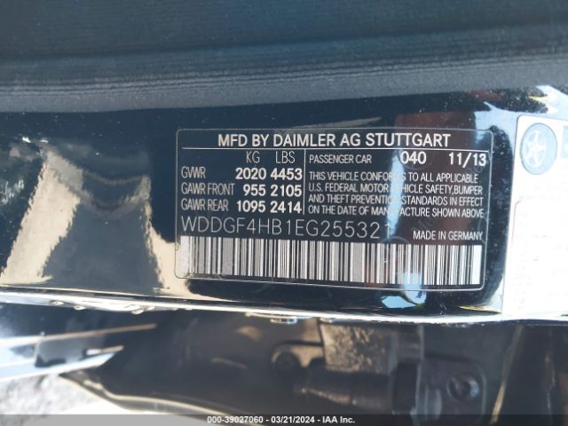 WDDGF4HB1EG255321 Mercedes-Benz C 250 Luxury/sport