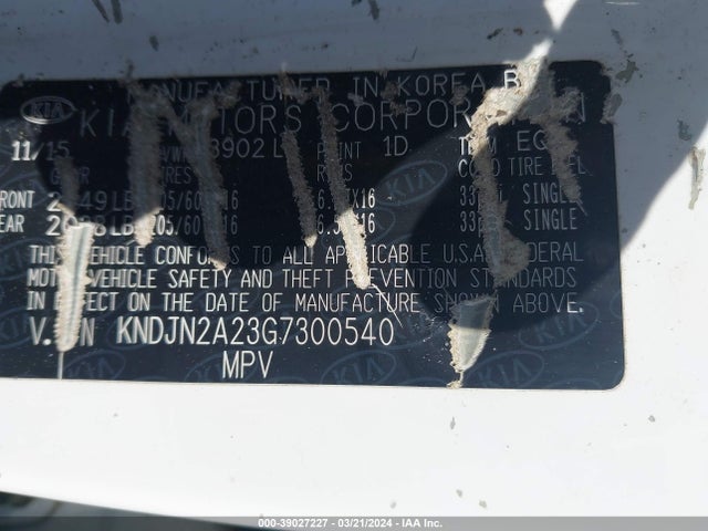 KIA Soul 2016 KNDJN2A23G7300540 Image 9