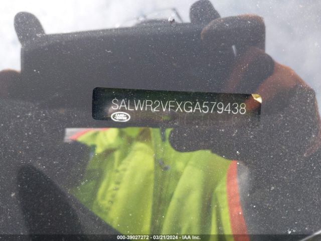 SALWR2VFXGA579438 Land Rover Range Rover Sport 3.0l V6 Supercharged Hse