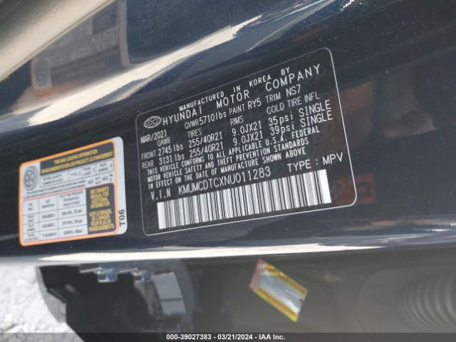 KMUMCDTCXNU011283 Genesis Gv70 3.5t Awd Sport