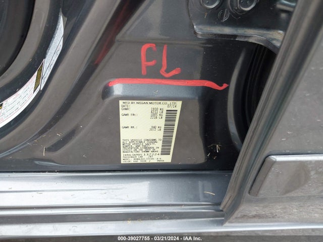 Nissan Altima 2.5 Sl 2015 1N4AL3AP6FC137224 Image 6