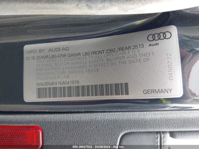 WAUENAF41KA041979 Audi A4 45 Premium