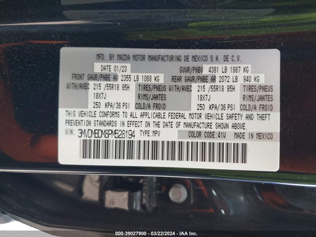 Mazda Cx-30 2.5 S Premium 2023 3MVDMBDM8PM528194 Image 9