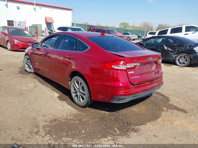 Ford Fusion Hybrid Sel 2019 3FA6P0MU0KR221156 Image 3