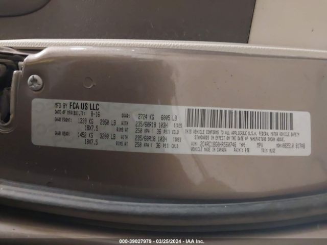 2C4RC1BG0HR560746 Chrysler Pacifica Touring-l