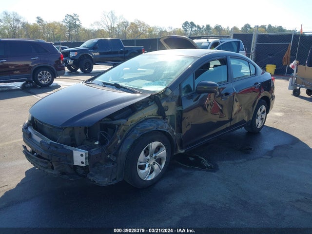 Honda Civic Lx 2014 2HGFB2F51EH507643 Image 2