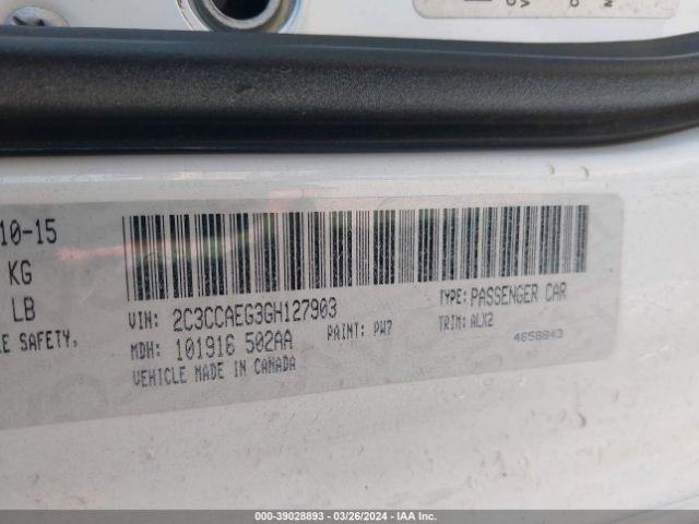 2C3CCAEG3GH127903 Chrysler 300C